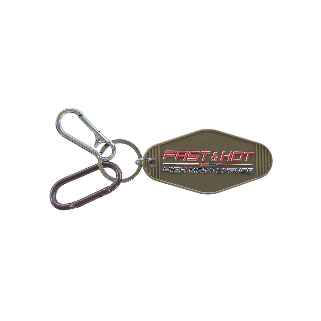 P•rsche x Trophy Husband Car Brand Keychain Bag Charm Stainless Steel Carabiner and Matching Color Clip FREE SHIPPING