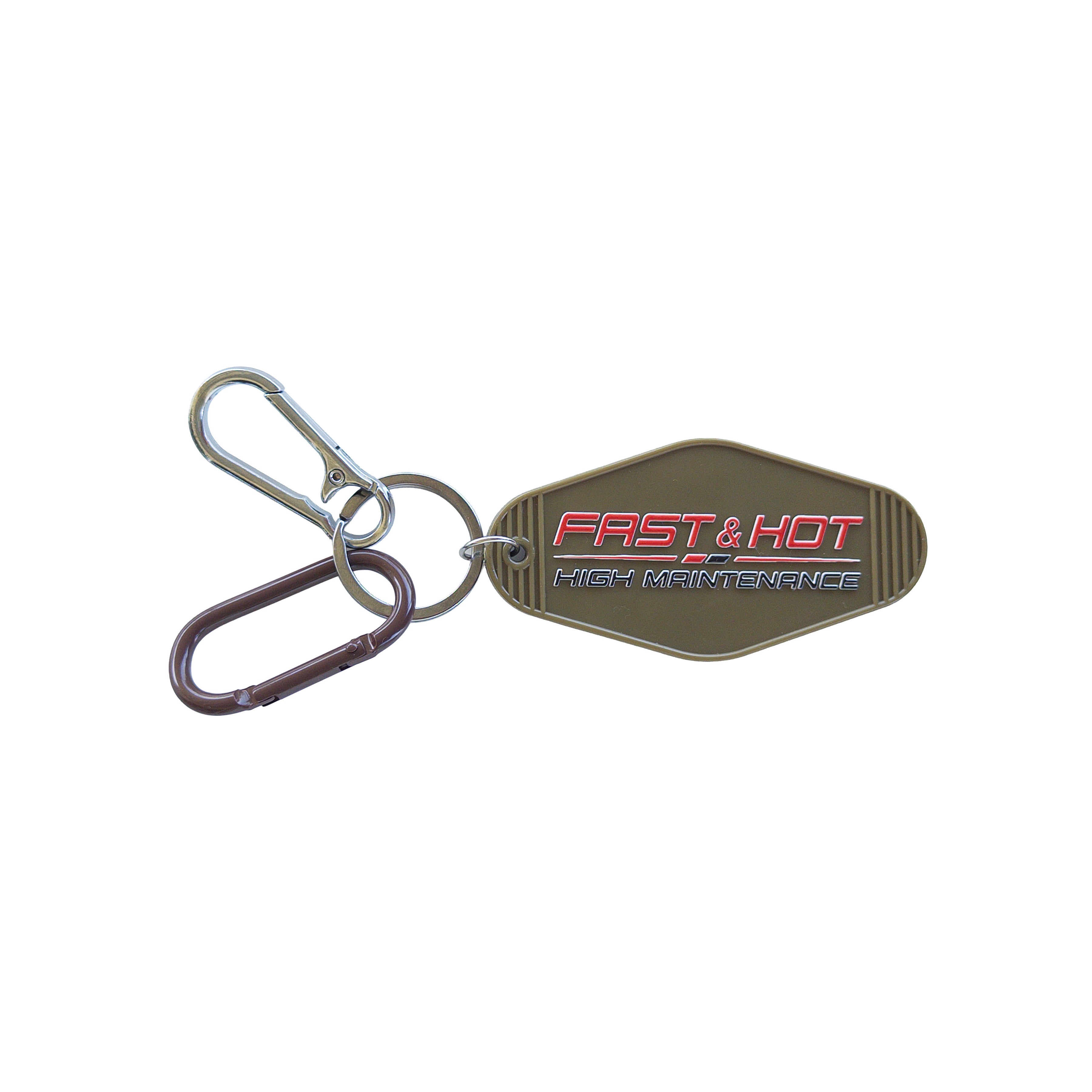 P•rsche x Trophy Husband Car Brand Keychain Bag Charm Stainless Steel Carabiner and Matching Color Clip FREE SHIPPING