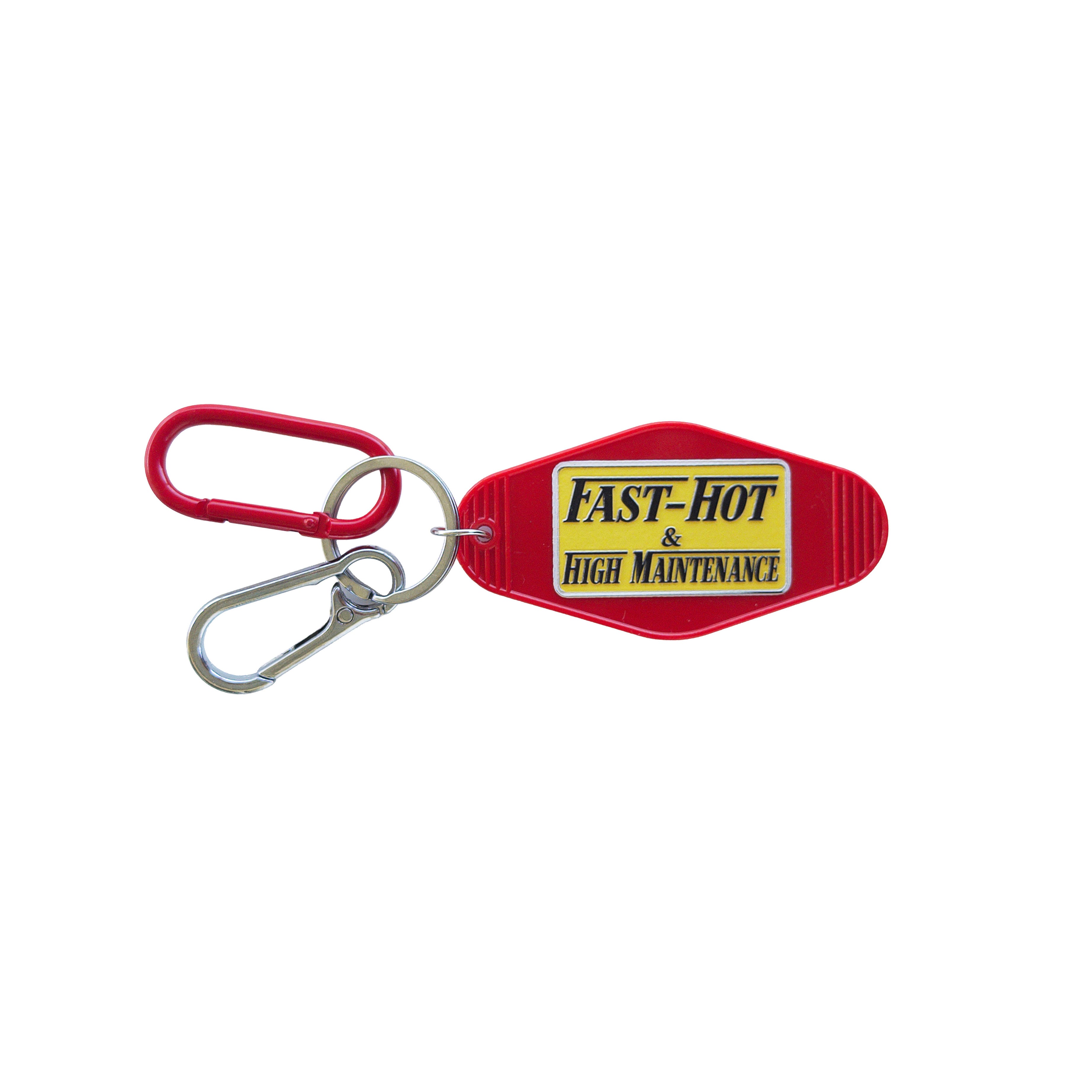 F•rrari x Trophy Husband Car Brand Keychain Bag Charm Stainless Steel Carabiner and Matching Color Clip FREE SHIPPING