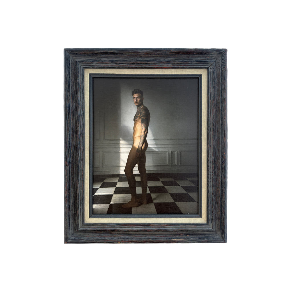 Cooper Between Light and Shadow Canvas Art Print Vintage Frame 11"x14" One of Kind