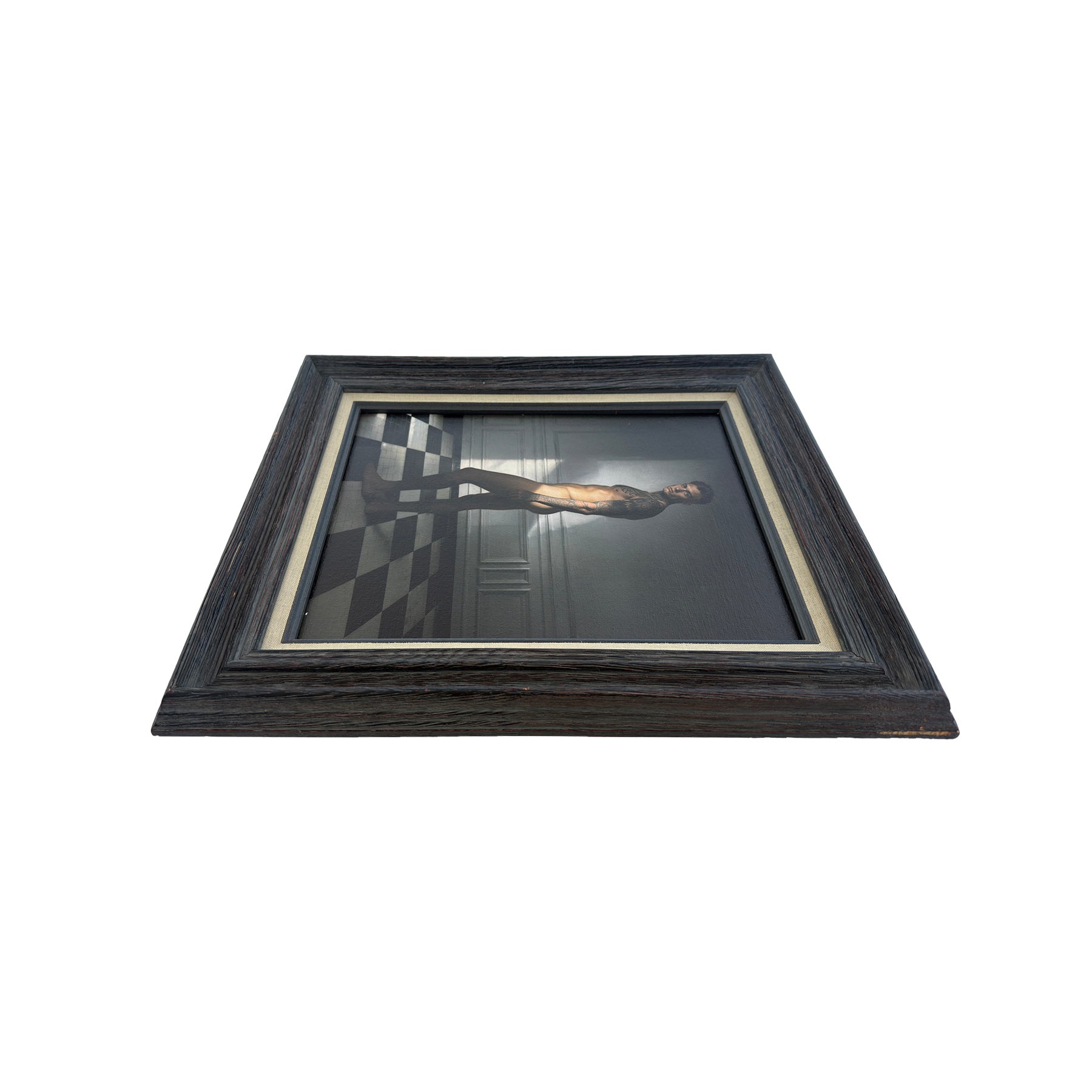 Cooper Between Light and Shadow Canvas Art Print Vintage Frame 11"x14" One of Kind