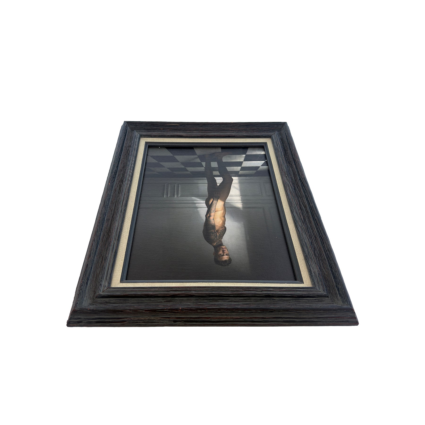Cooper Between Light and Shadow Canvas Art Print Vintage Frame 11"x14" One of Kind