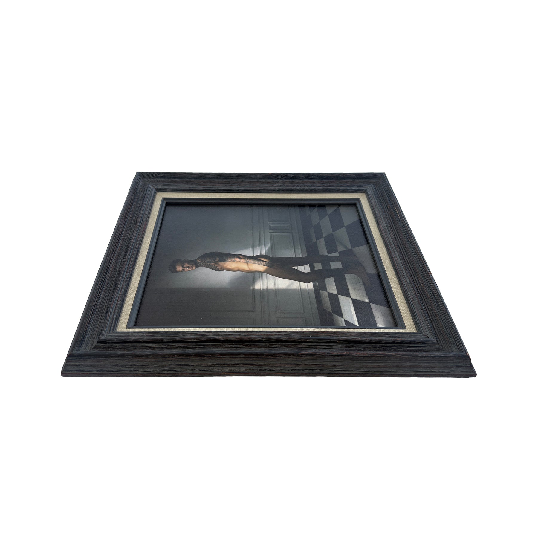 Cooper Between Light and Shadow Canvas Art Print Vintage Frame 11"x14" One of Kind