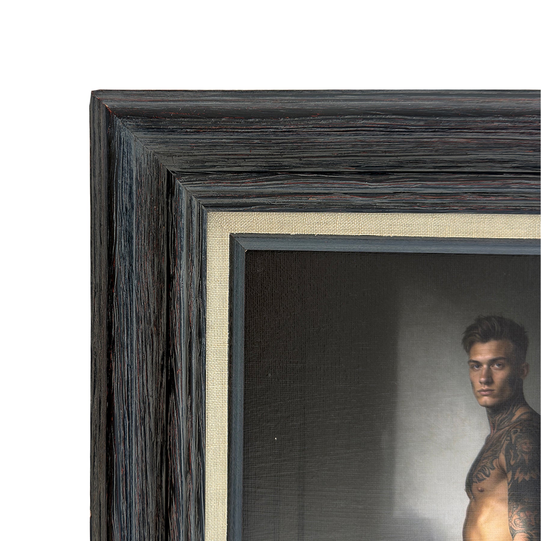 Cooper Between Light and Shadow Canvas Art Print Vintage Frame 11"x14" One of Kind