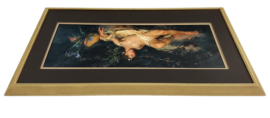 Blake as The Death of Narcissus 33"x60" Framed Wall Art