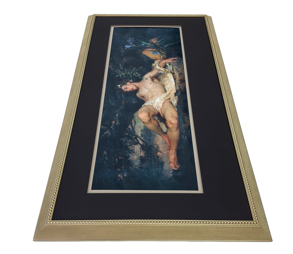Blake as The Death of Narcissus 33"x60" Framed Wall Art