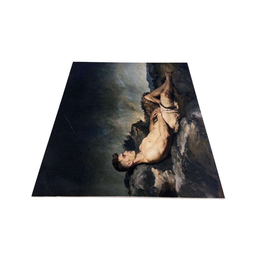 Alex as Sleeping Shepard Canvas Board Art Print