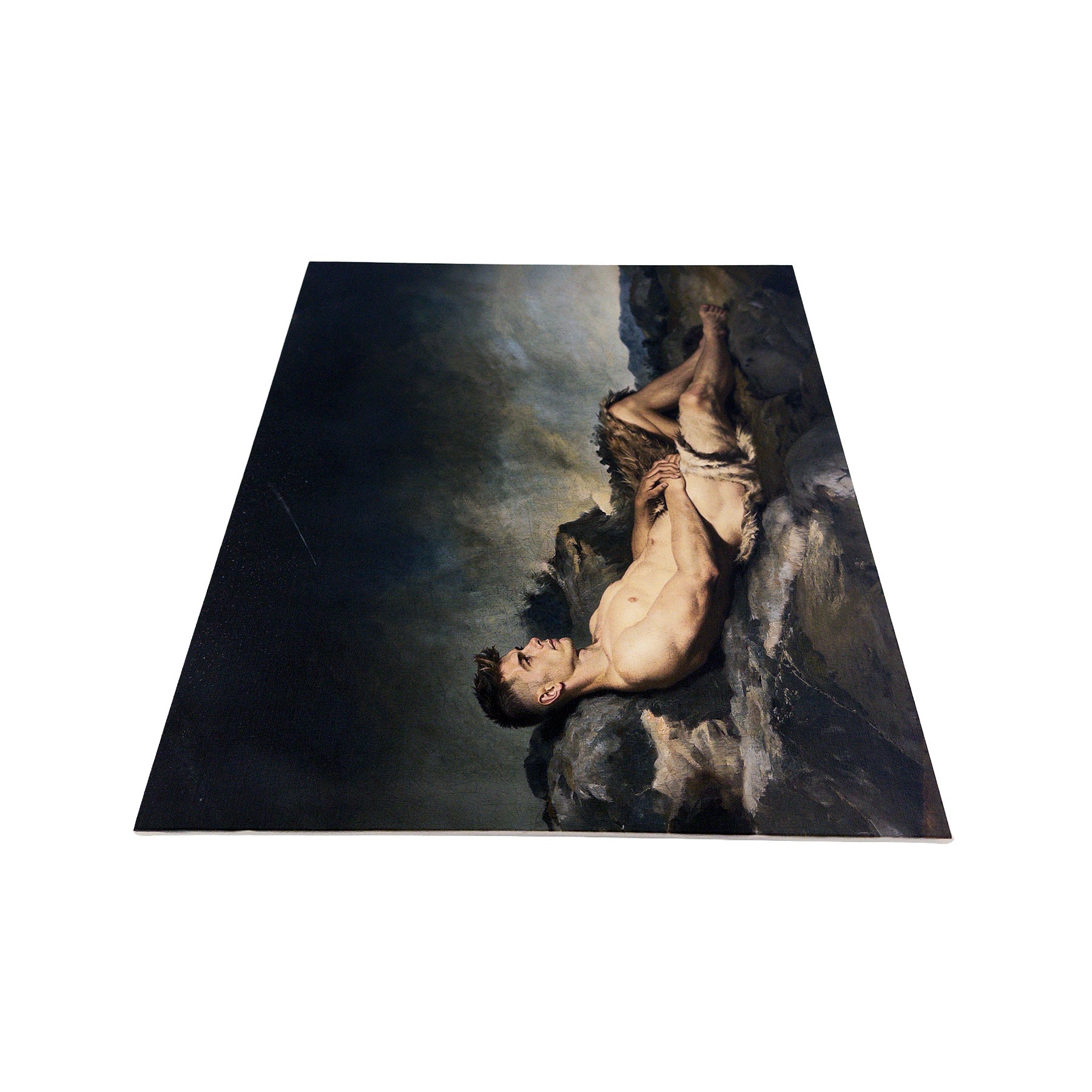 Alex as Sleeping Shepard Canvas Board Art Print