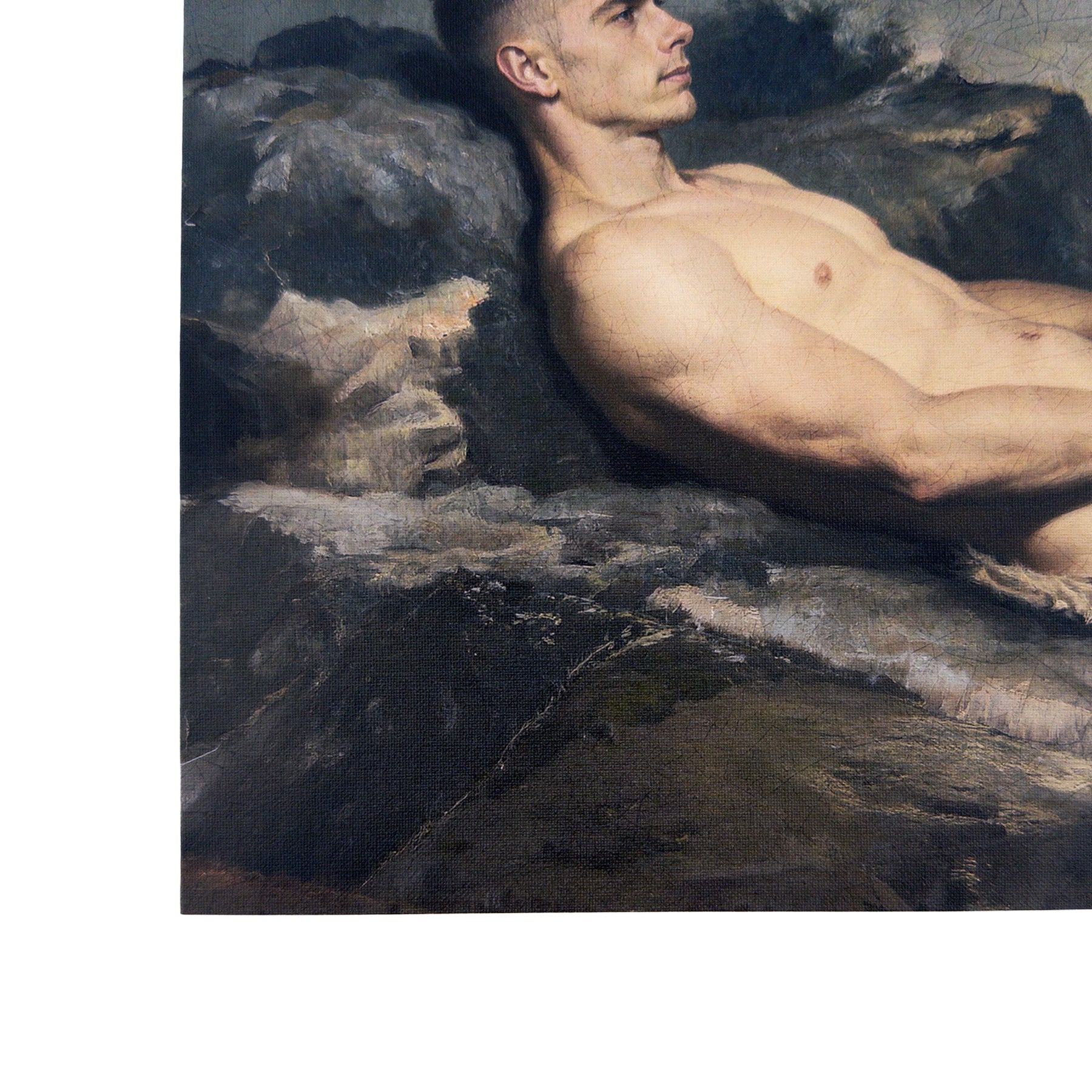 Alex as Sleeping Shepard Canvas Board Art Print