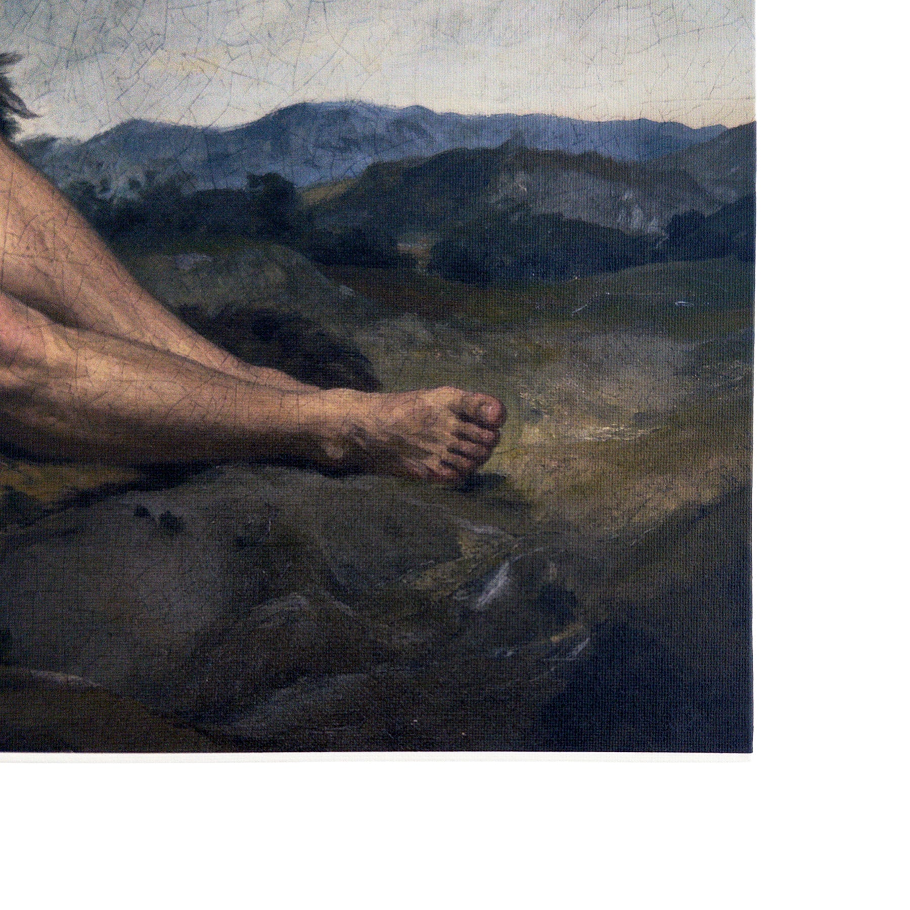 Alex as Sleeping Shepard Canvas Board Art Print