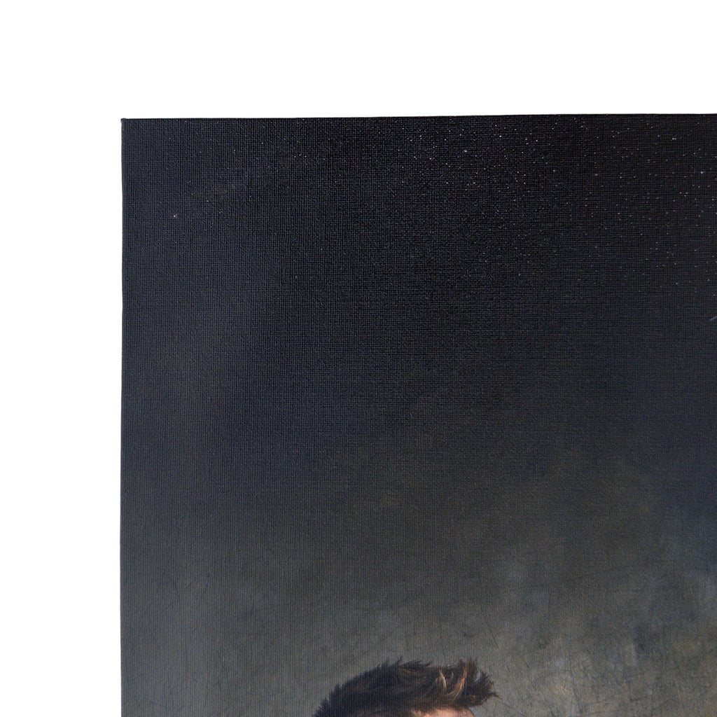 Alex as Sleeping Shepard Canvas Board Art Print