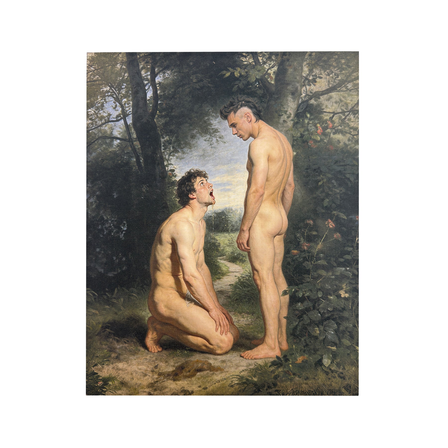 The "Supplicant" Original Art Canvas Board Print Multiple Sizes