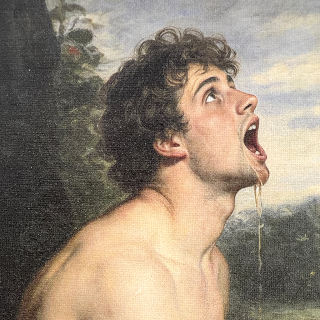 The "Supplicant" Original Art Canvas Board Print Multiple Sizes