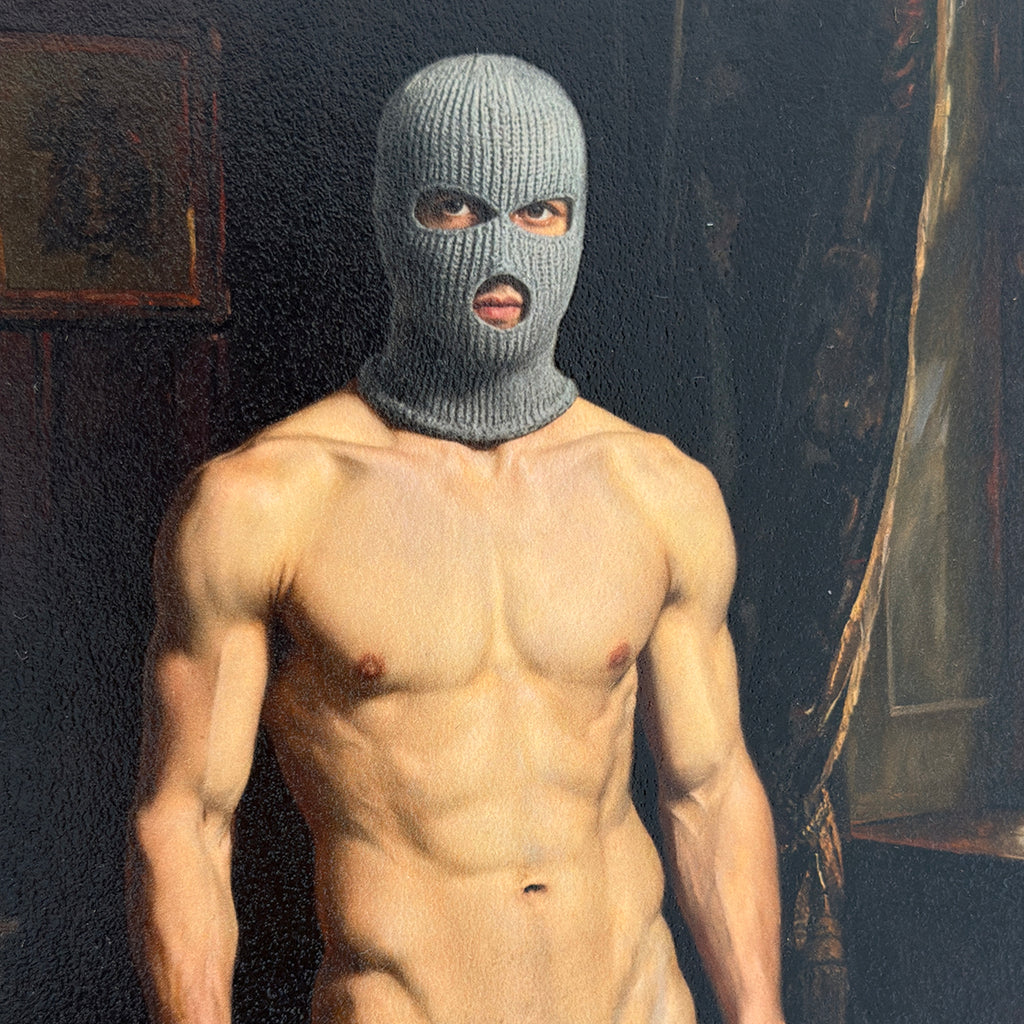The Vigil of Endymion Masked Nude Study 9"x11" Art Print in Vintage Frame MATURE NSFW NUDE