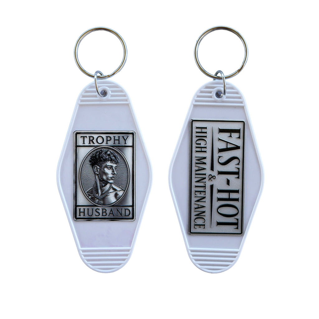 Trophy Husband X Car Keys Vintage  Keychain Collection 5 Pc Set