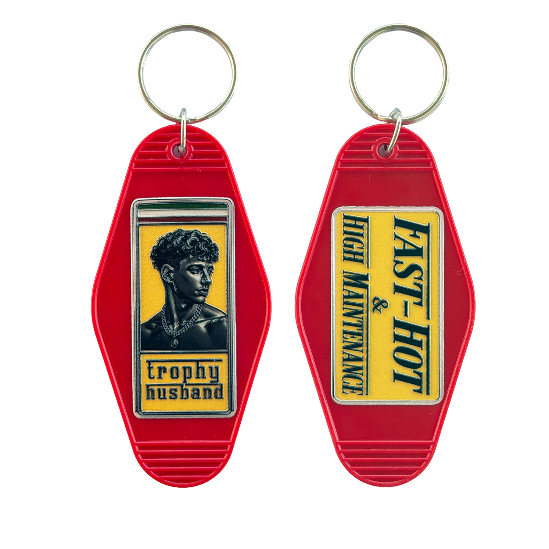 Trophy Husband X Car Keys Vintage  Keychain Collection 5 Pc Set