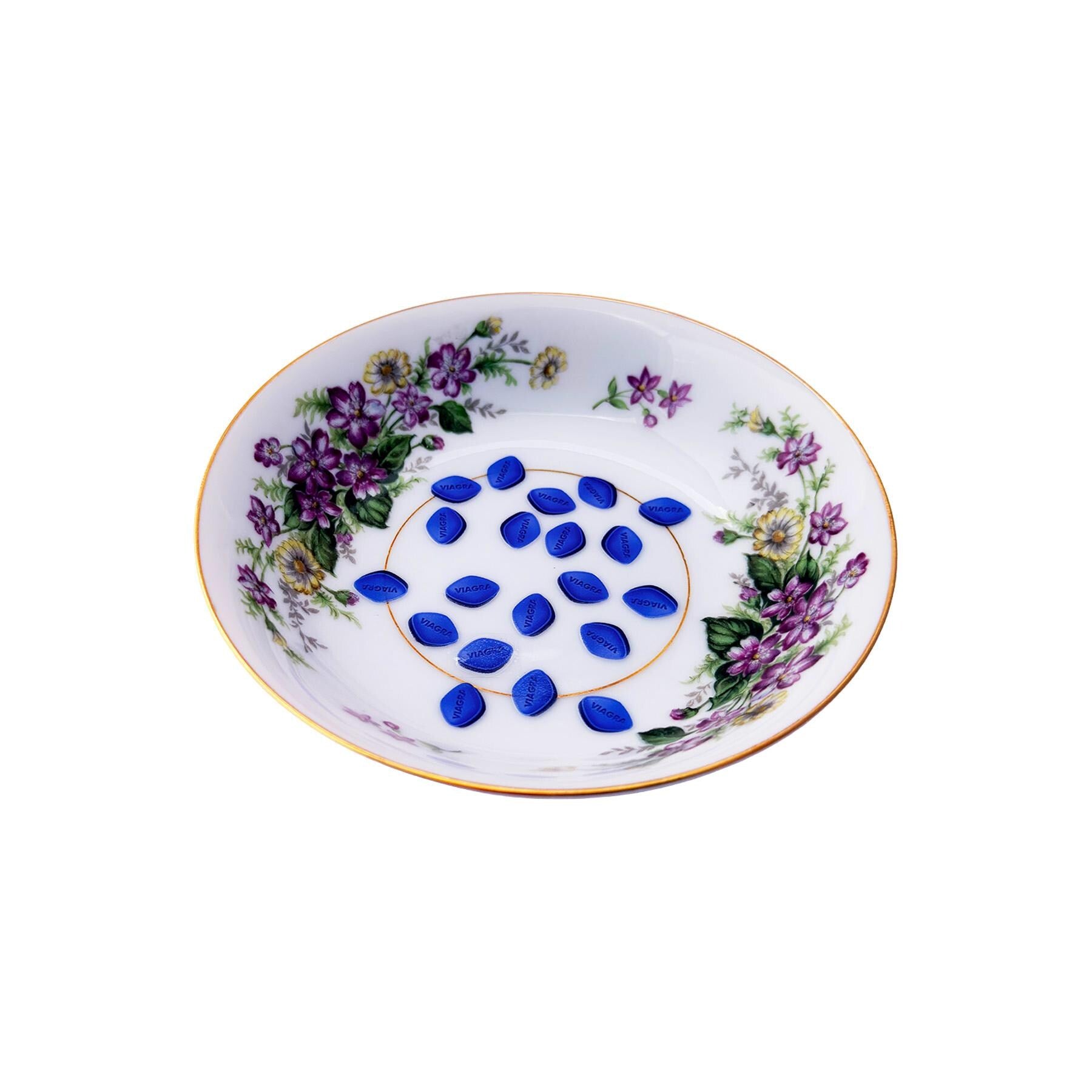 Viagra Upcycled Narumi Bone China Small Bowl 5" Wide  Home Giftware Catchall and Interior Design Accessory