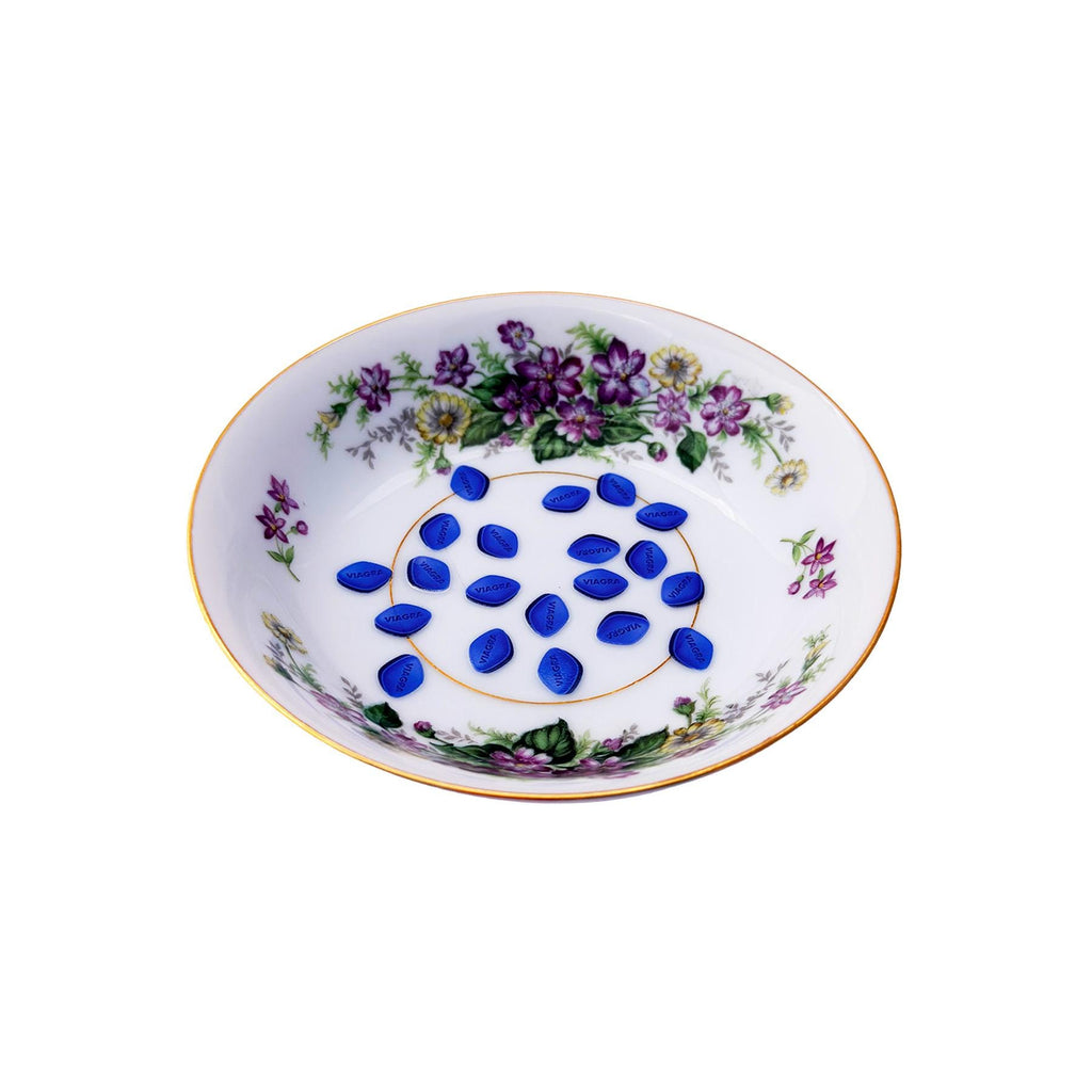 Viagra Upcycled Narumi Bone China Small Bowl 5" Wide  Home Giftware Catchall and Interior Design Accessory
