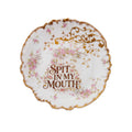Spit In My Face 8" Antique Limoges France Porcelain Kitschy Wall Art Plate