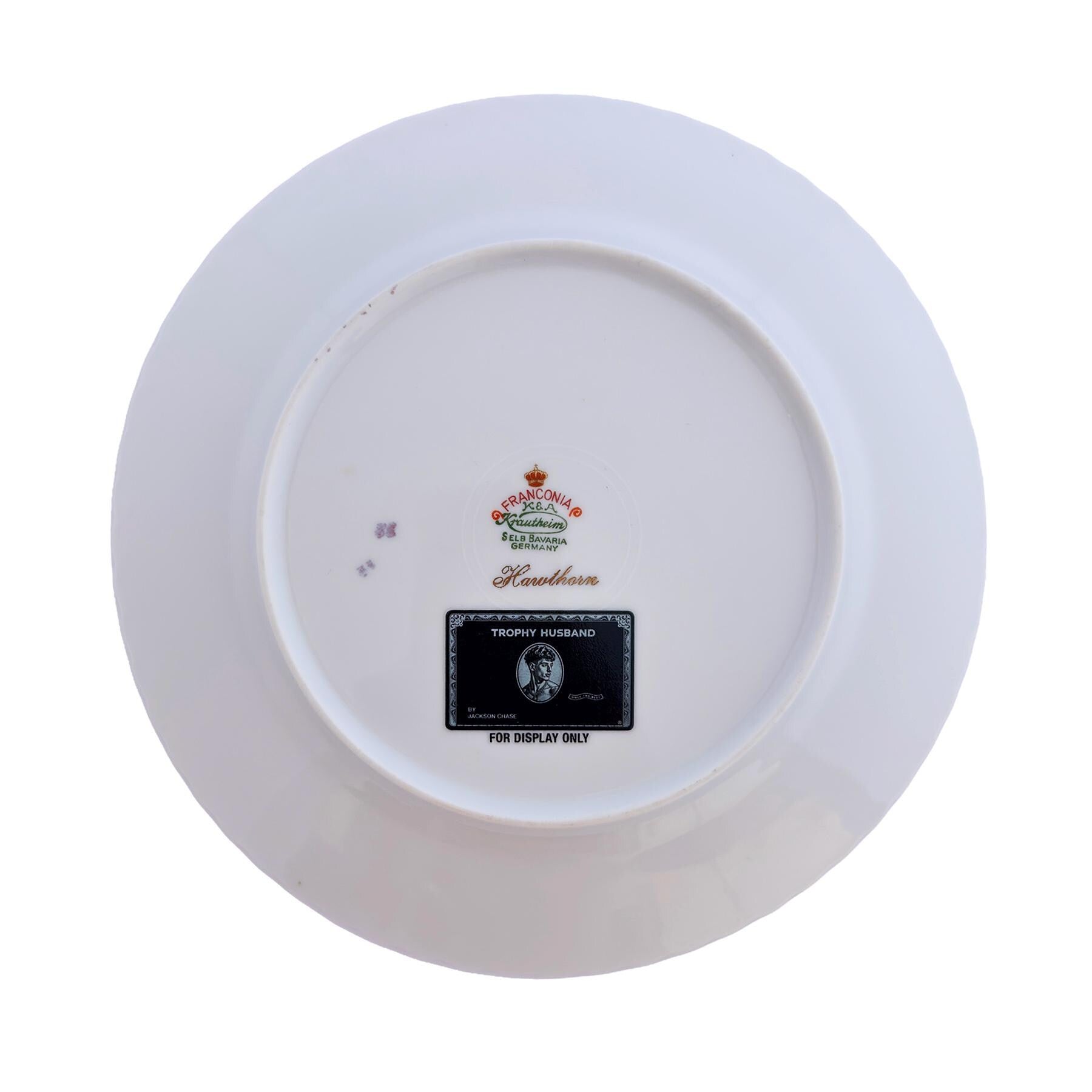 Customized Vintage Hawthorne Plate: "BOOF IT" Wall Art Catch-All Accessory
