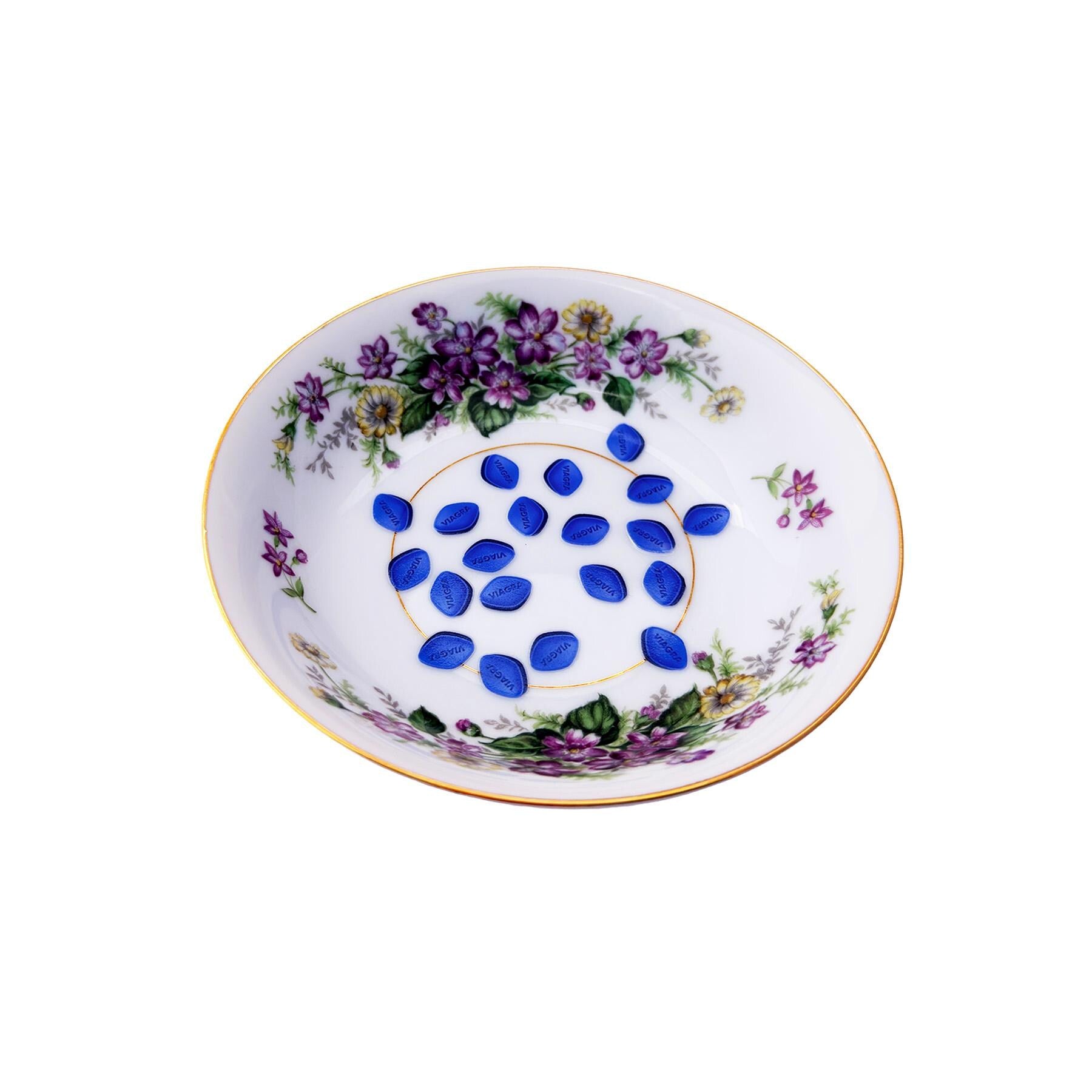 Viagra Upcycled Narumi Bone China Small Bowl 5" Wide  Home Giftware Catchall and Interior Design Accessory