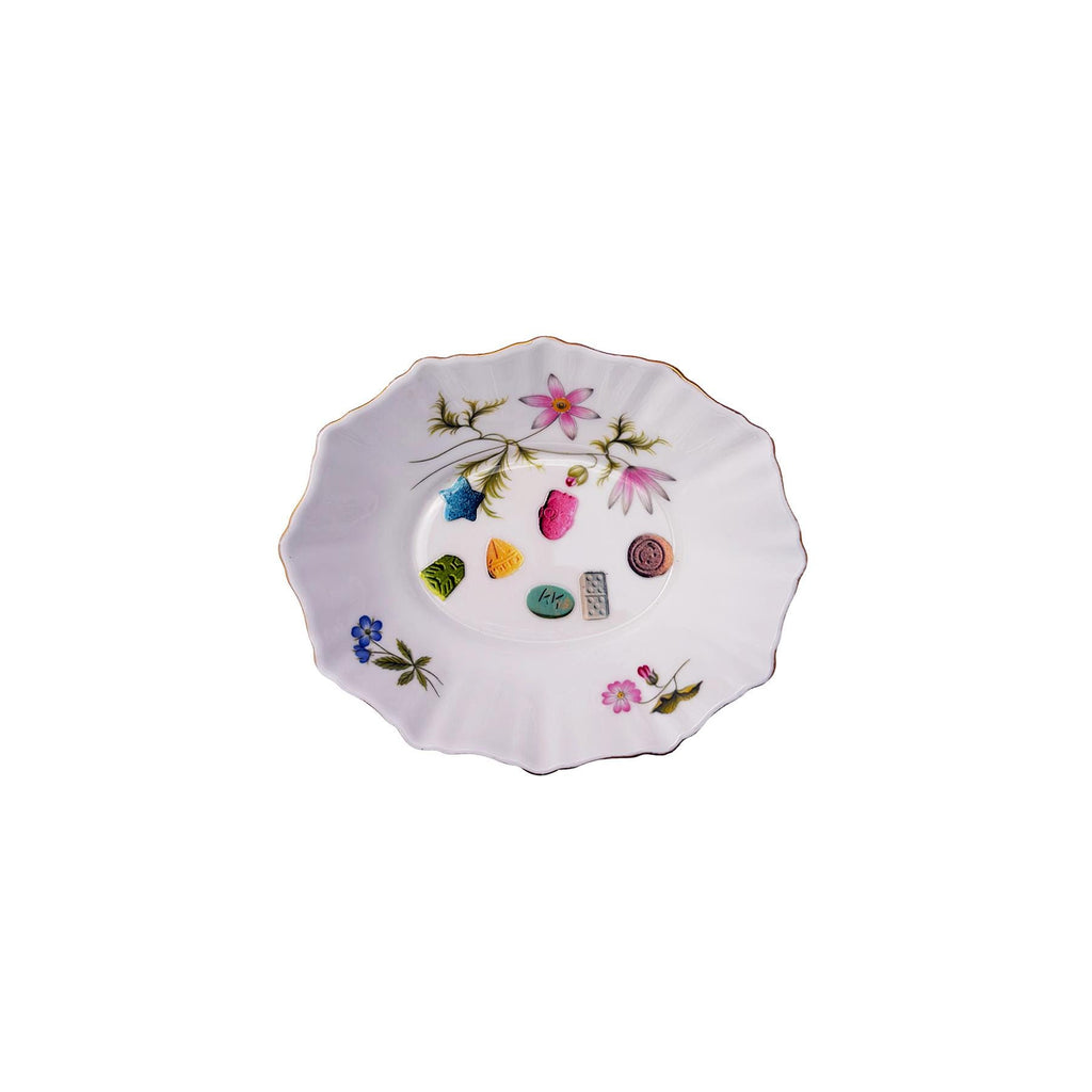 The Party Mix Bowl Upcycled Richmond Bone China Small Dish 5.5"x4.5" Home Catchall Accessory