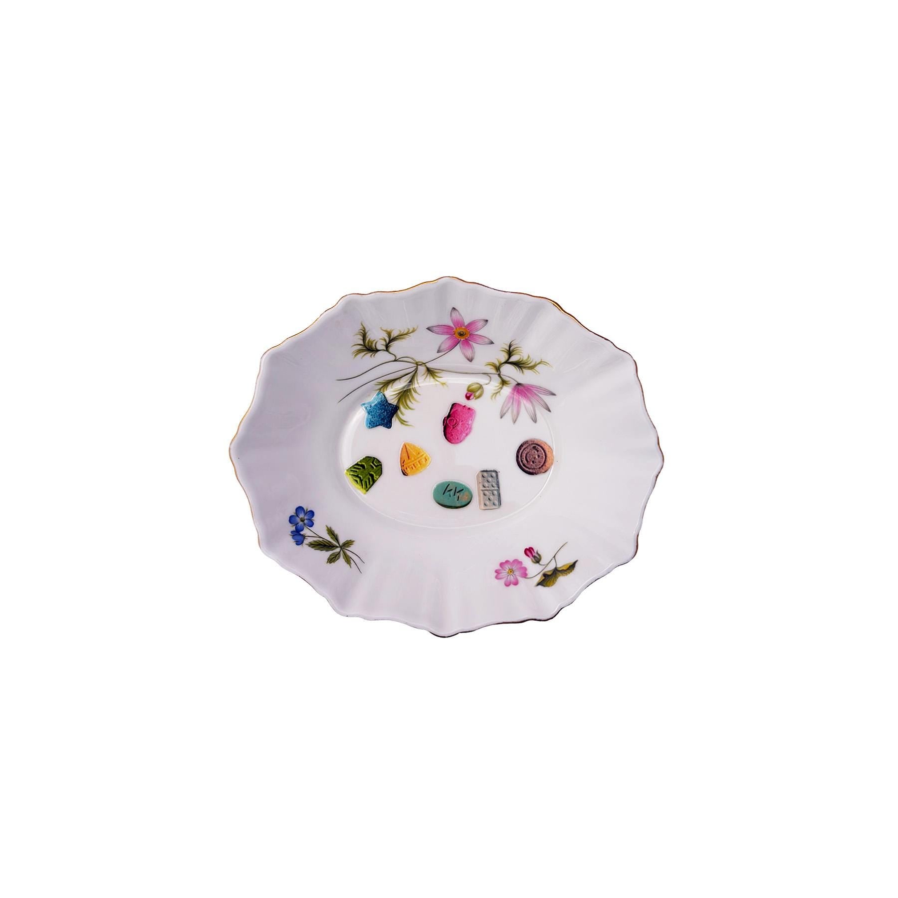 The Party Mix Bowl Upcycled Richmond Bone China Small Dish 5.5"x4.5" Home Catchall Accessory