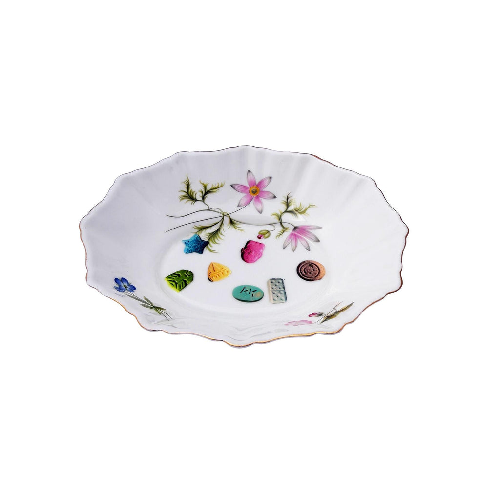 The Party Mix Bowl Upcycled Richmond Bone China Small Dish 5.5"x4.5" Home Catchall Accessory