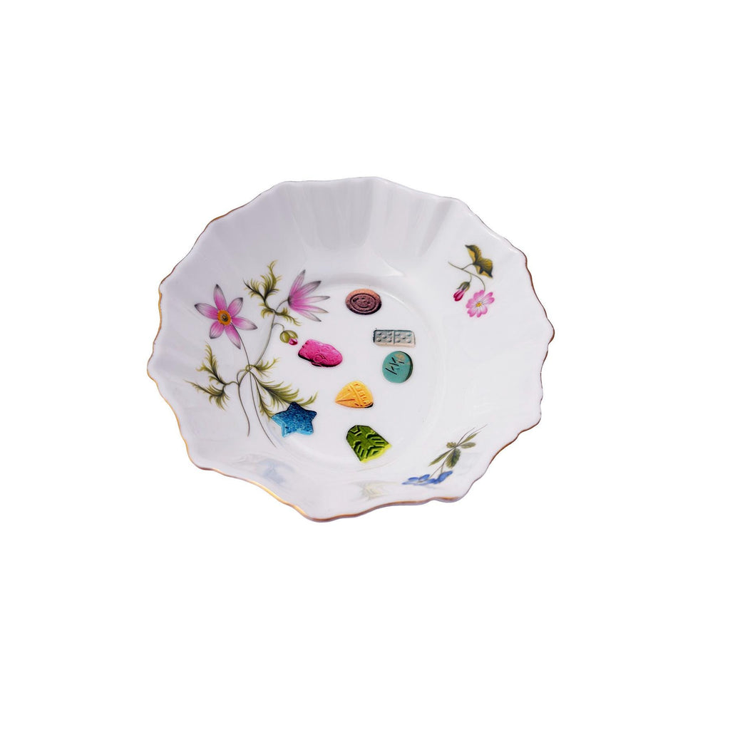 The Party Mix Bowl Upcycled Richmond Bone China Small Dish 5.5"x4.5" Home Catchall Accessory