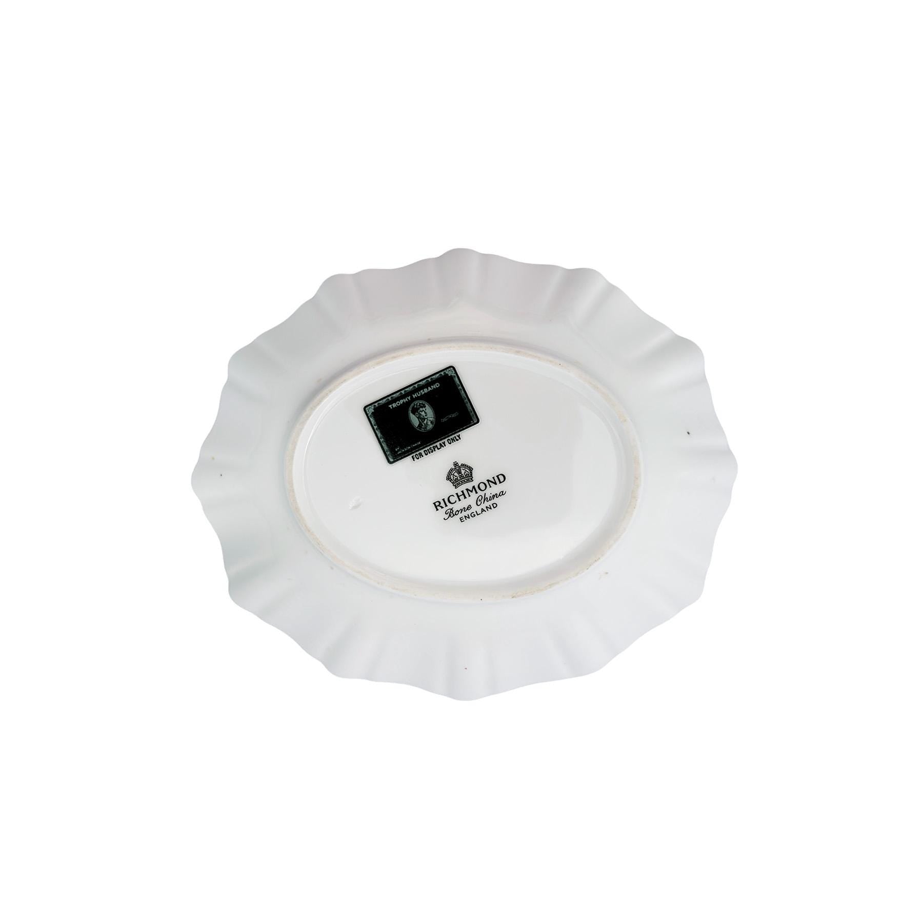 The Party Mix Bowl Upcycled Richmond Bone China Small Dish 5.5"x4.5" Home Catchall Accessory