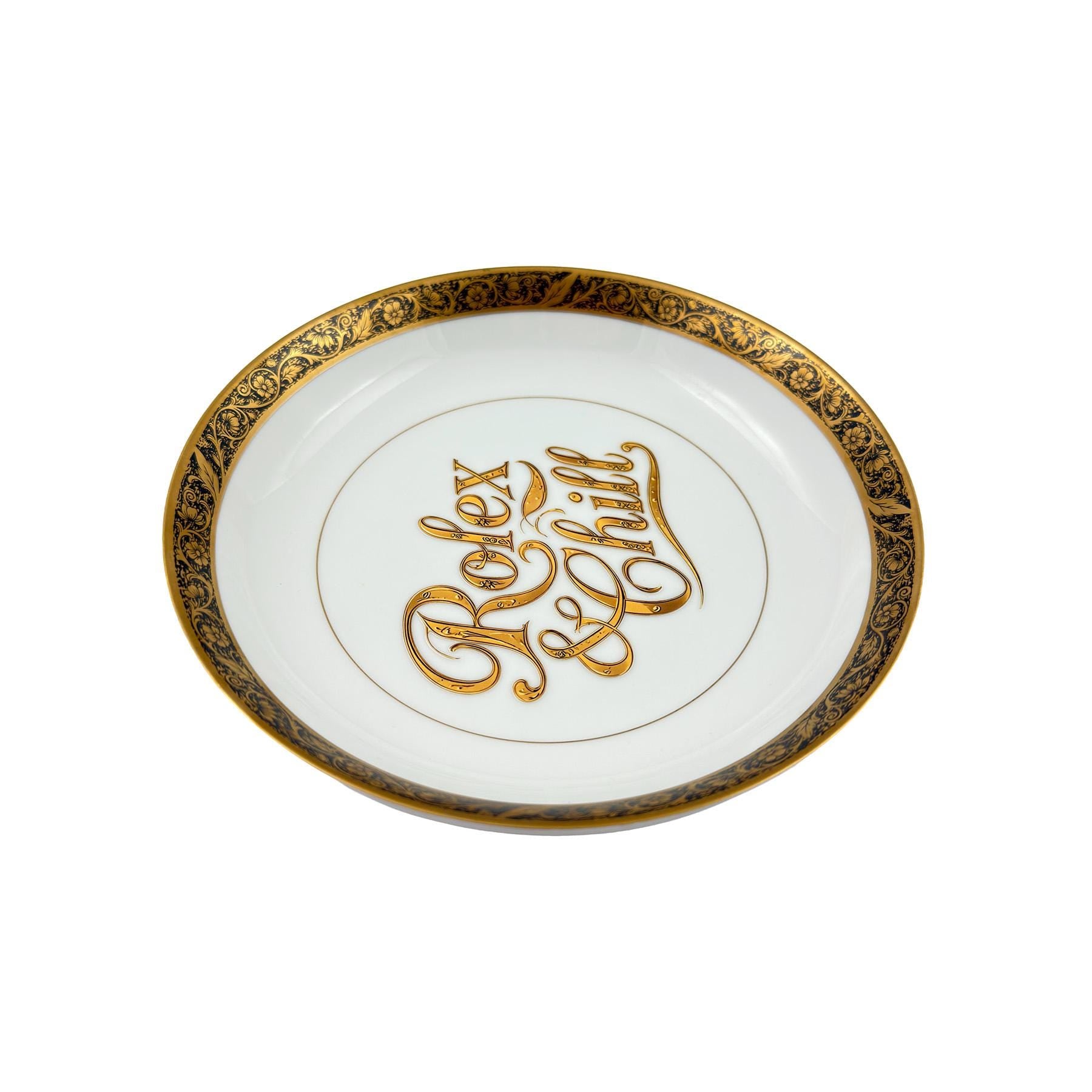 Vintage Bristol Fine China Bowl: "R•lex & Chill" Display Dish