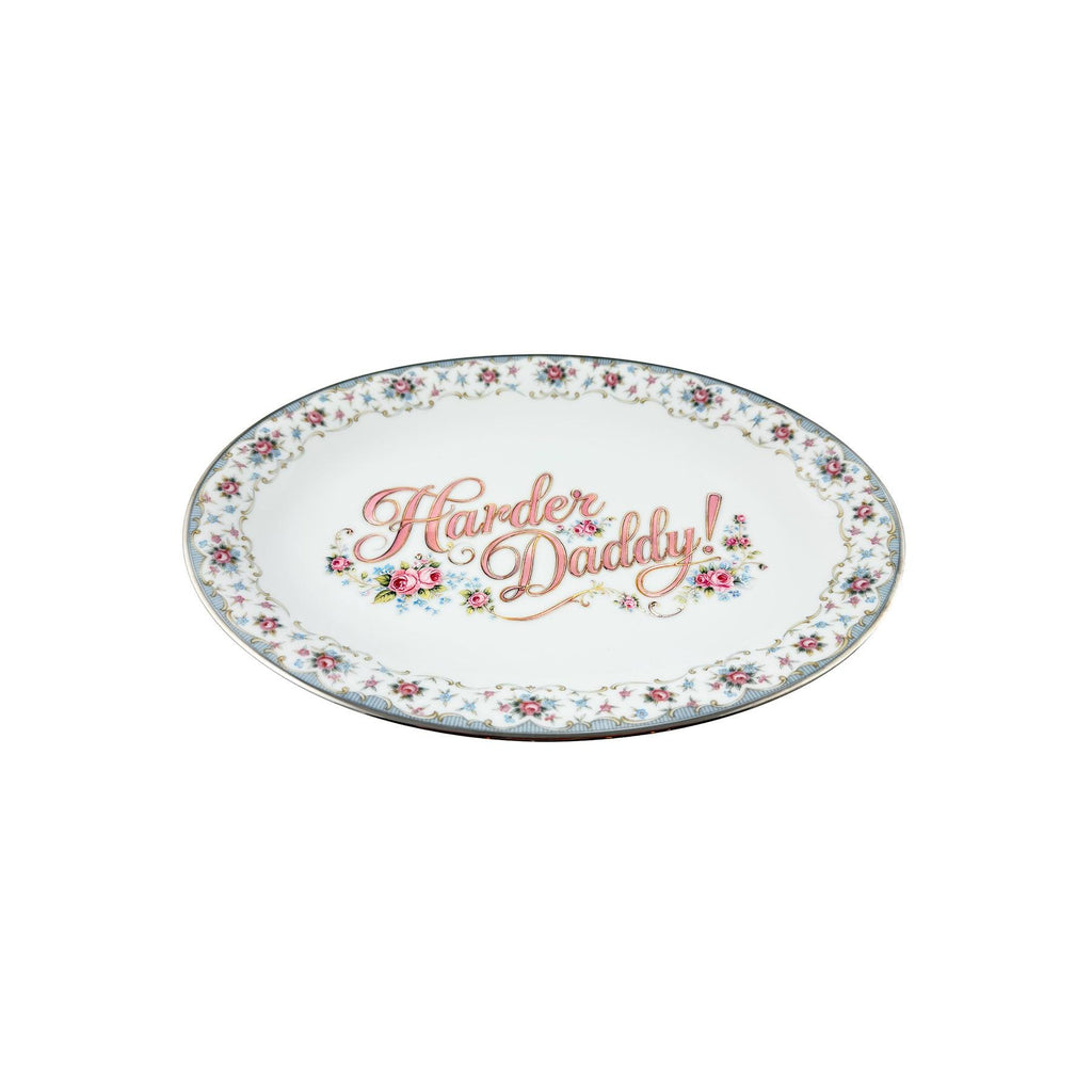 Harder Daddy Vintage China Platter by Trophy Husband 12"x8"