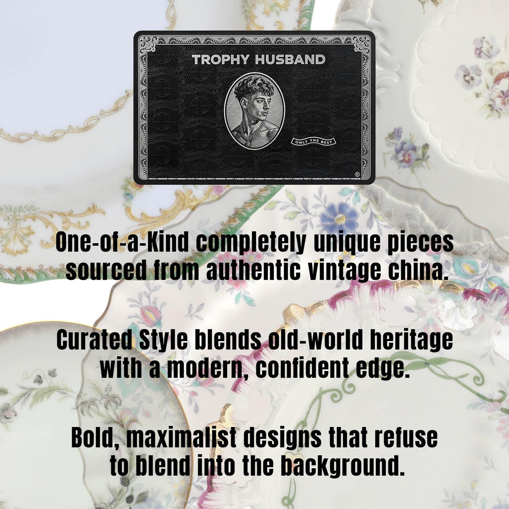 Altered Art Collector's Plate: Queer Cupid Collage on Thomas Kinkade China 8"x6"