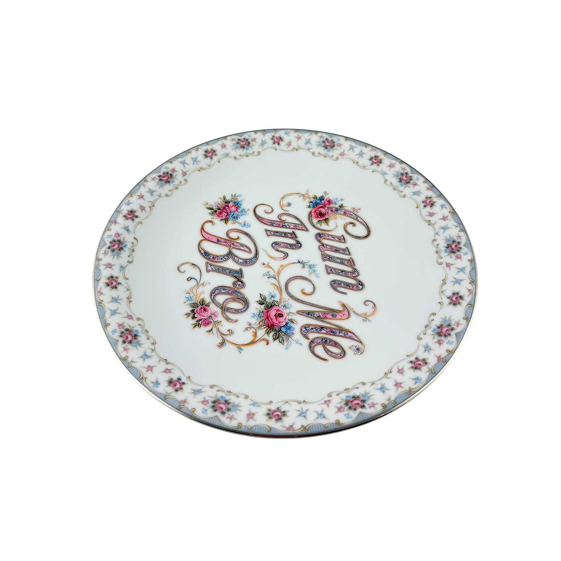 Cum In Me Bro Vintage Noritake Bloomfield 6042 Art Plate One-of-a-Kind Trophy Husband Decor