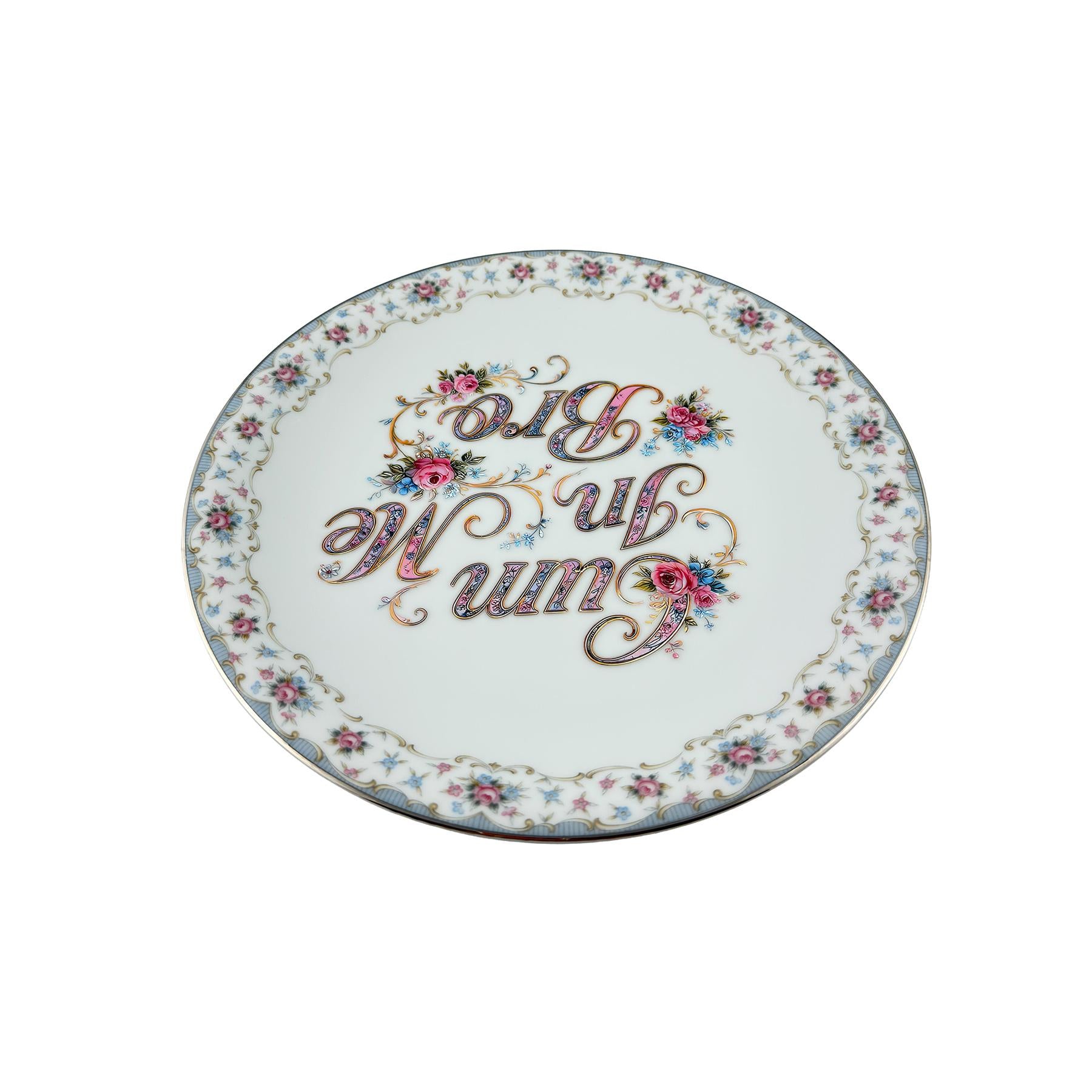 Cum In Me Bro Vintage Noritake Bloomfield 6042 Art Plate One-of-a-Kind Trophy Husband Decor