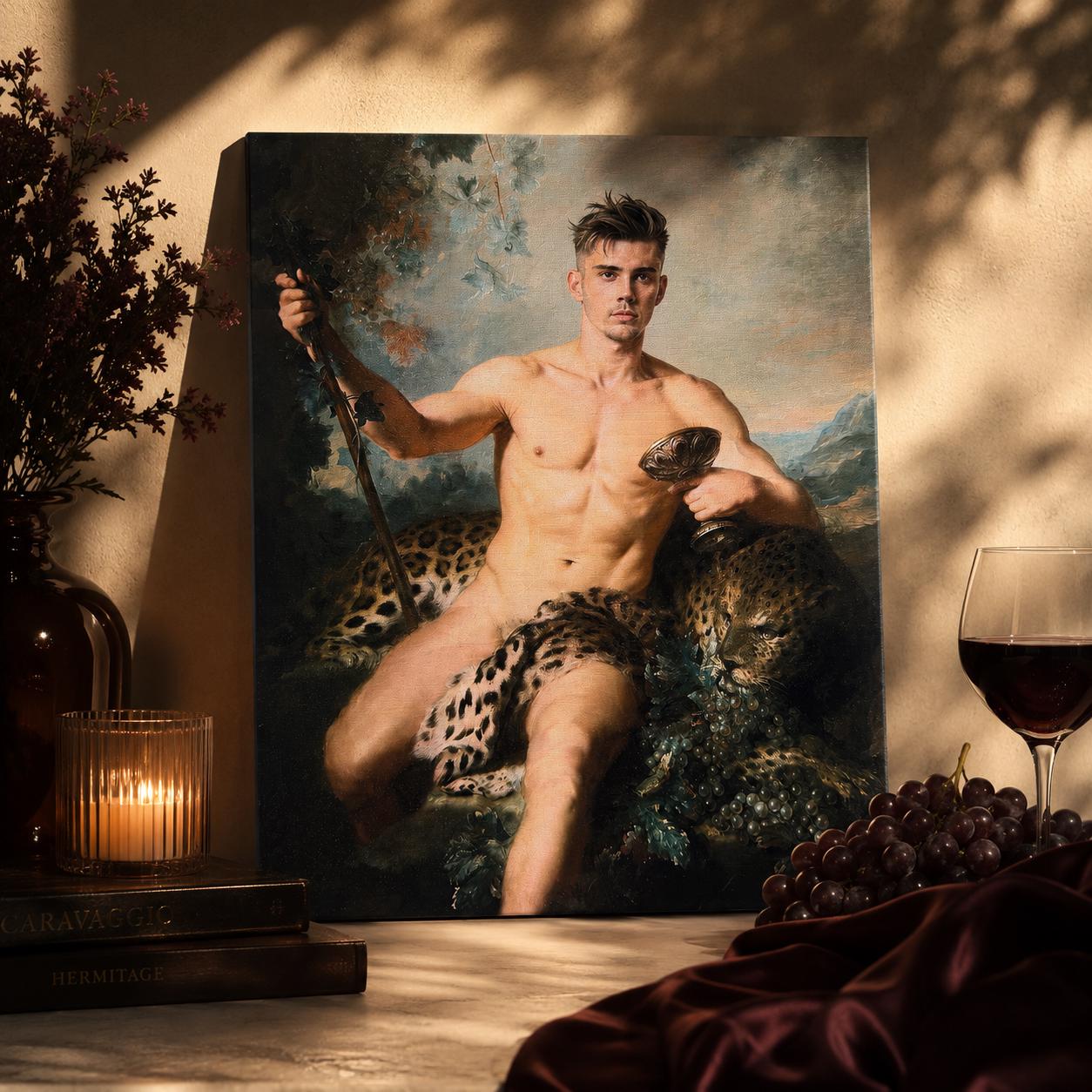 Triumph of Bacchus Original Artwork Canvas Board Art Print Multiple Sizes Available