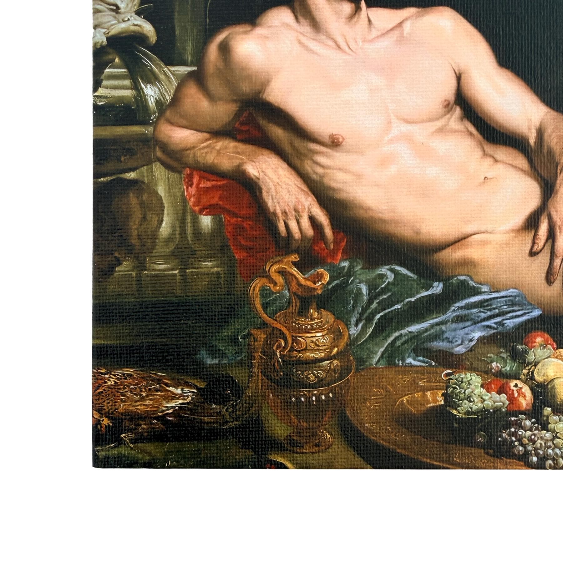 Still Life Trade - Modern Male Nude Still Life Canvas Board Print Original Artwork by Trophy Husband Multiple Sizes