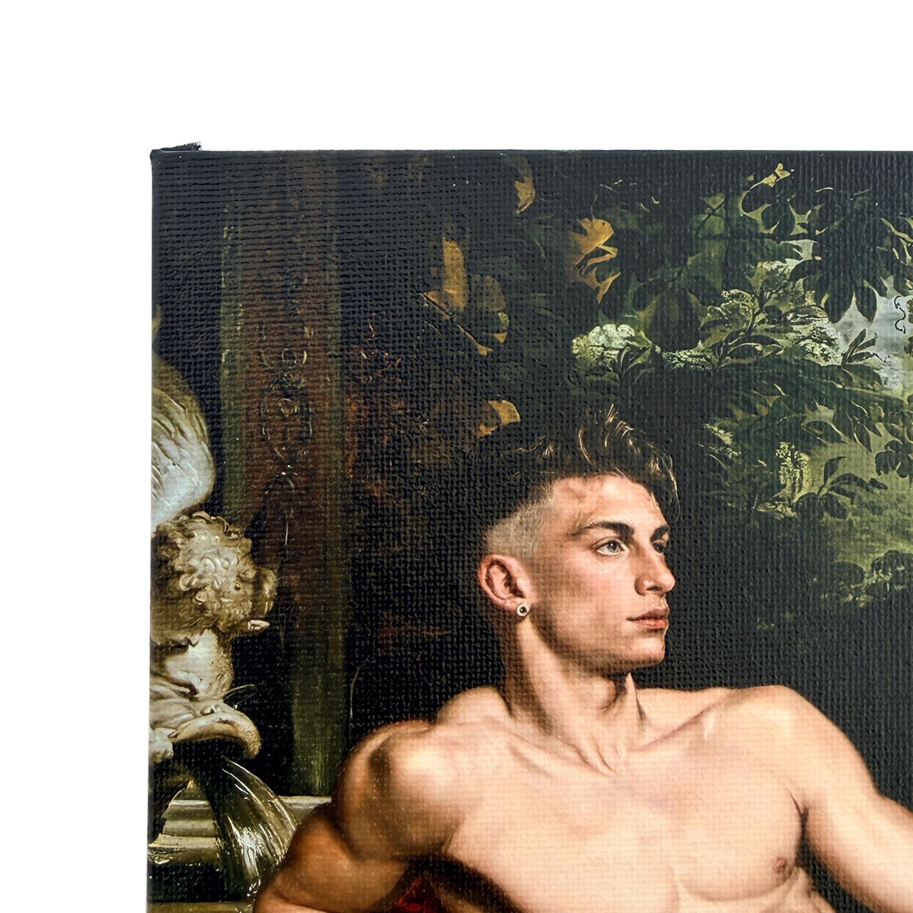 Still Life Trade - Modern Male Nude Still Life Canvas Board Print Original Artwork by Trophy Husband Multiple Sizes