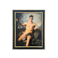 Triumph of Bacchus Original Art Work 11"x14" Vintage Upcycled Frame