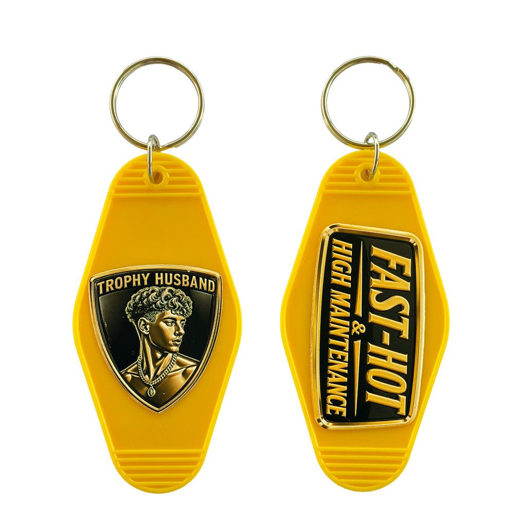Trophy Husband X Car Keys Vintage  Keychain Collection 5 Pc Set