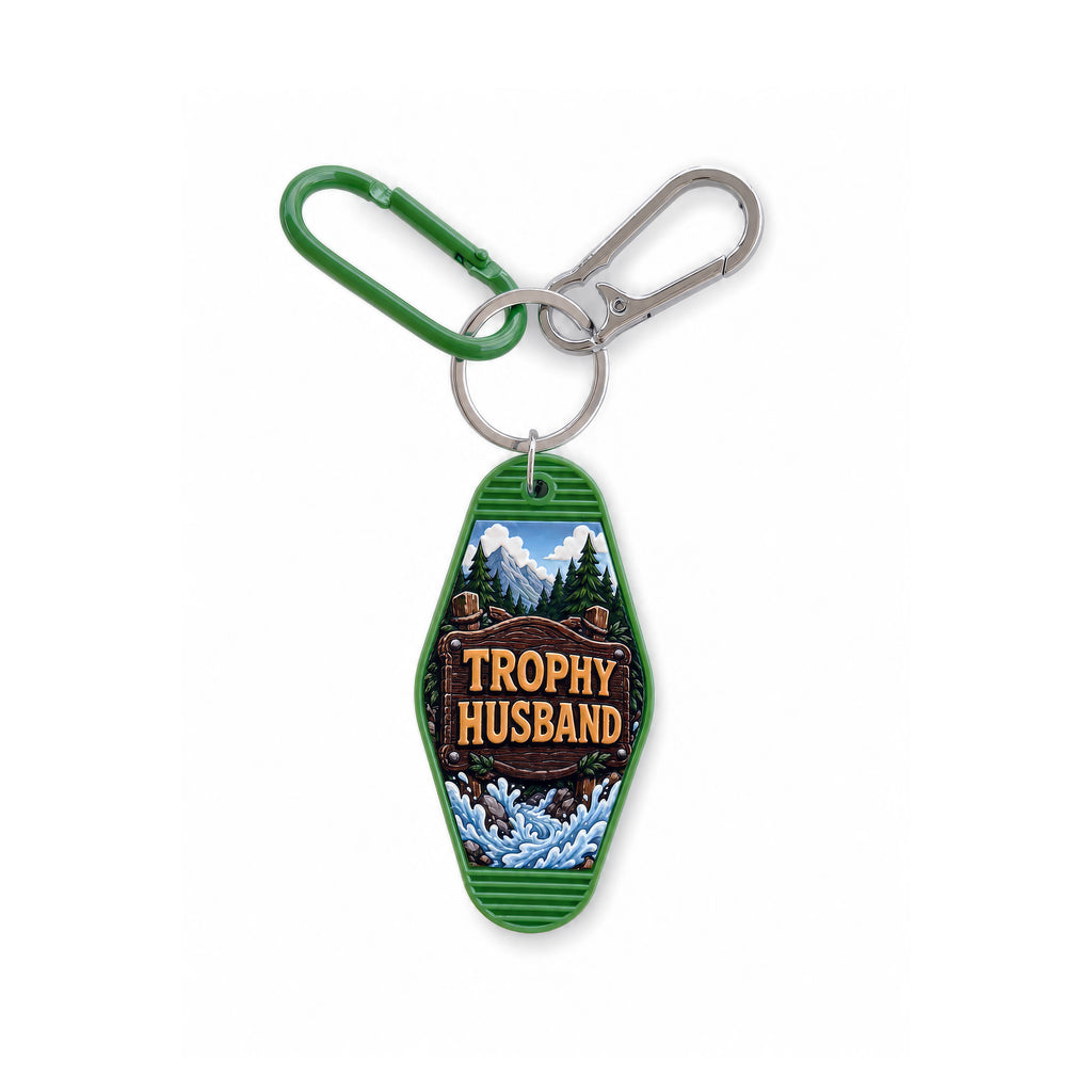 Morning Wood Bag Charm Stainless Steel Carabiner and Matching Color Clip