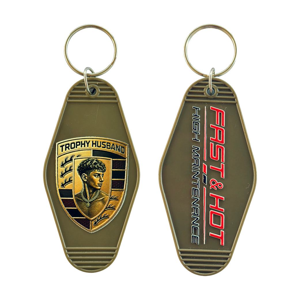 Trophy Husband X Car Keys Vintage  Keychain Collection 5 Pc Set
