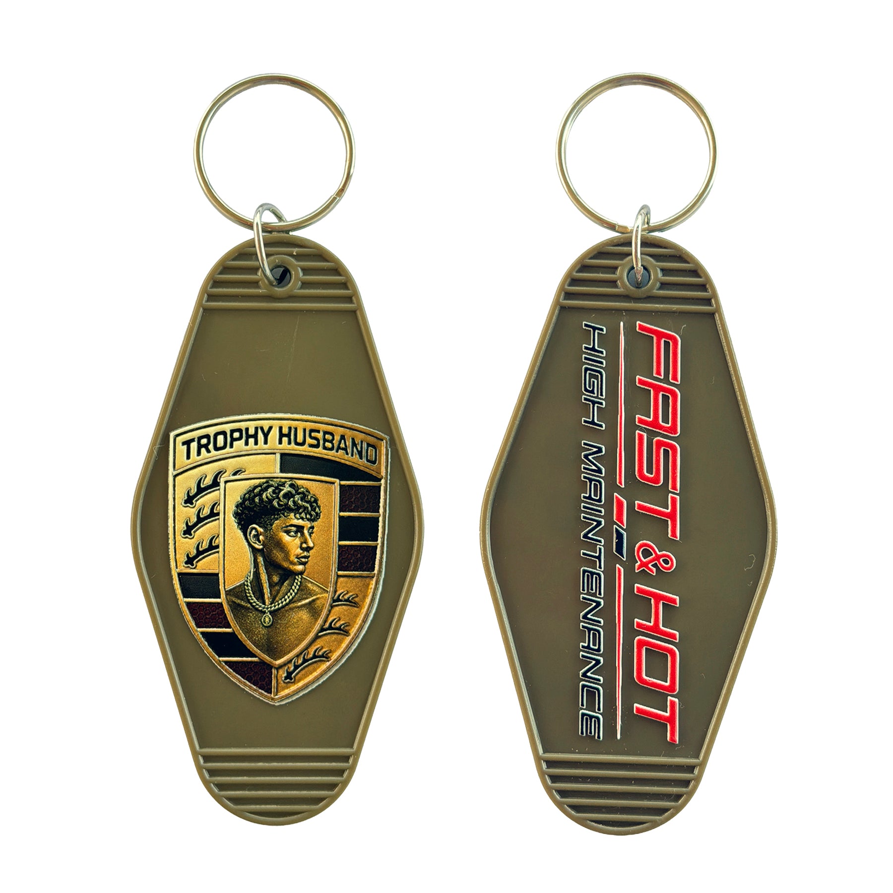 Trophy Husband X Car Keys Vintage  Keychain Collection 5 Pc Set